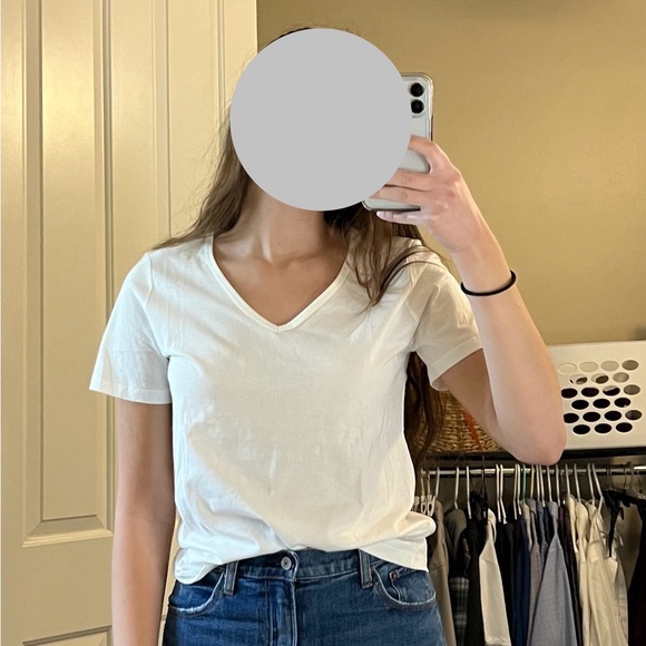 SOLD NWT Ann Taylor White Cotton Tee - Size small - Picture 6 of 8